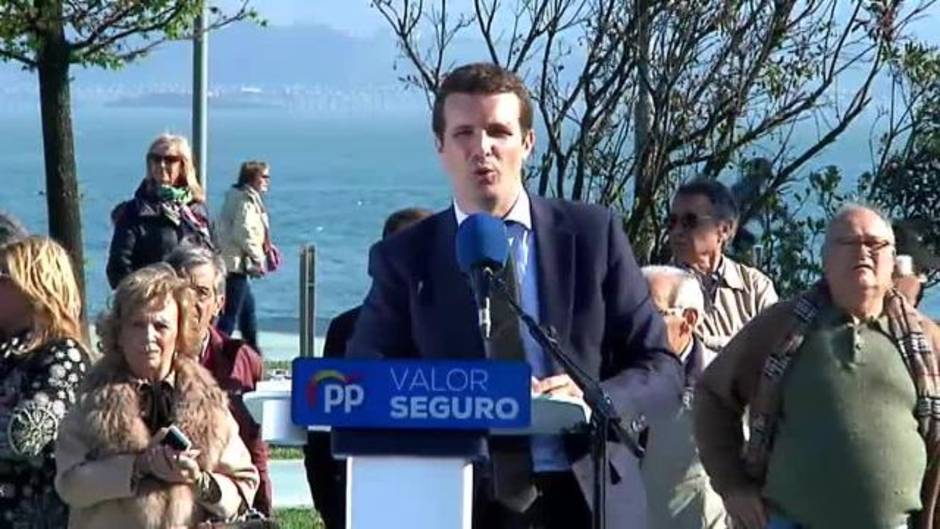 Casado promete ilegalizar la 'kale borroca' catalana si es elegido presidente