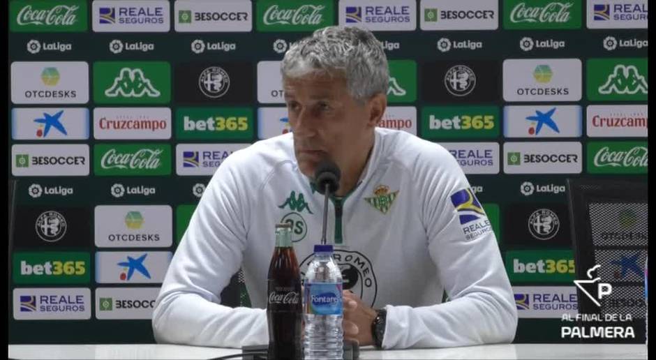 Sevilla - Betis, Setién: "Con Canales hay muchas dudas"