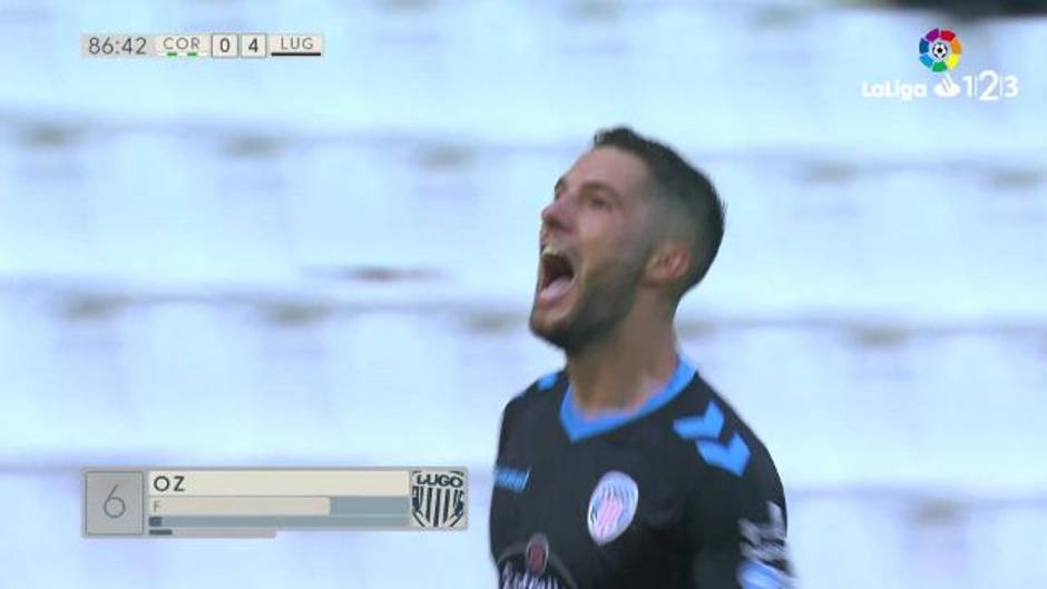 Gol de Tete Morente (0-4) en el Córdoba 0-4 Lugo