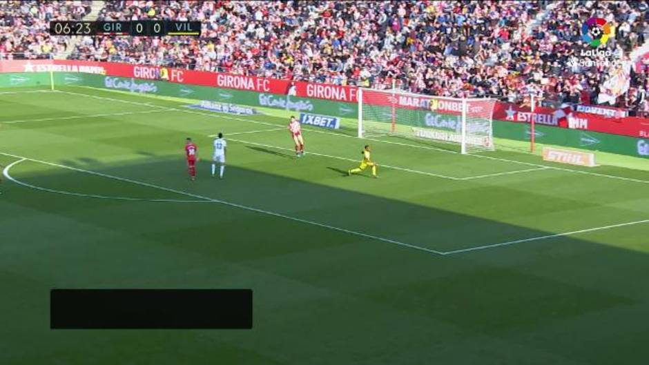 Gol de Samu Chukwueze (0-1) en el Girona 0-1 Villarreal