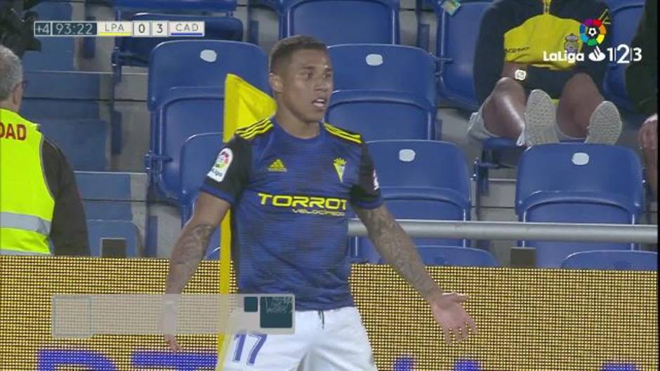 Gol de Darwin Machís (0-3) en el Las Palmas 0-3 Cádiz