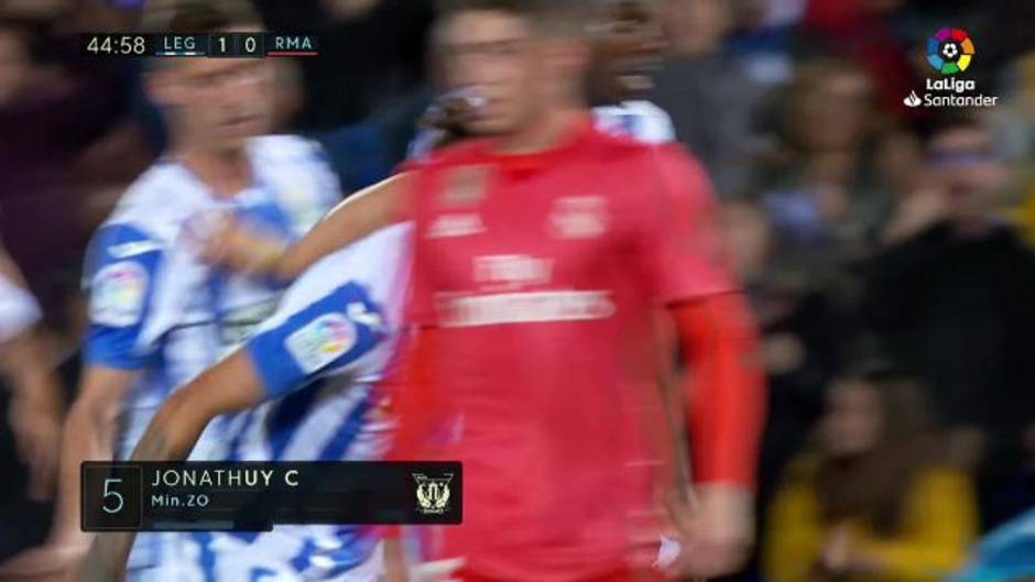 Gol de Jonathan Silva (1-0) en el Leganés 1-1 Real Madrid