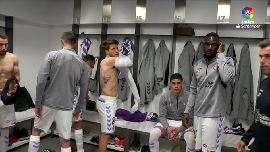 LaLiga Santander (J33), los jugadores del Real Valladolid, en el vestuario antes de enfrentarse al Alavés