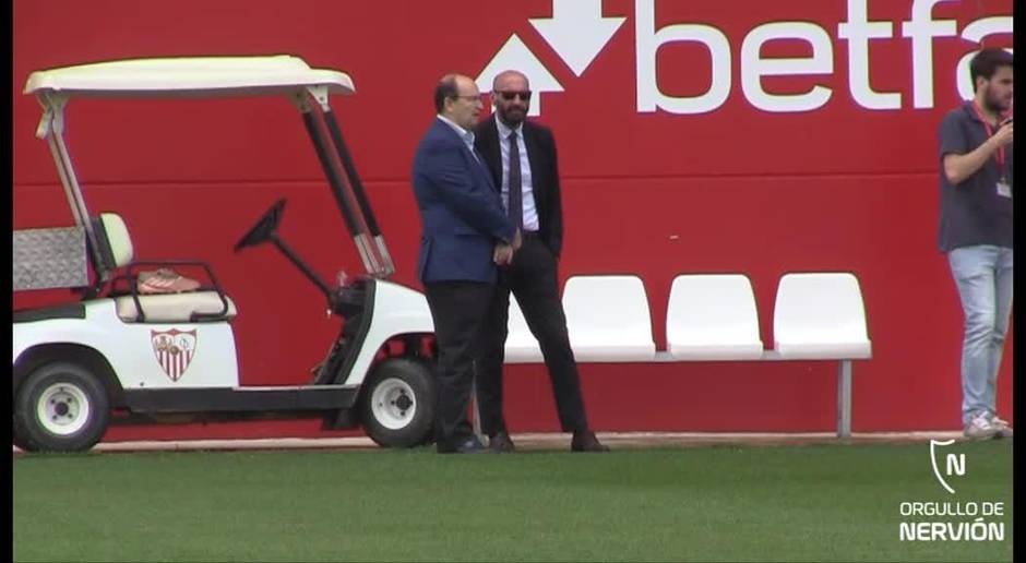 Castro y Monchi, presentes en el entrenamiento