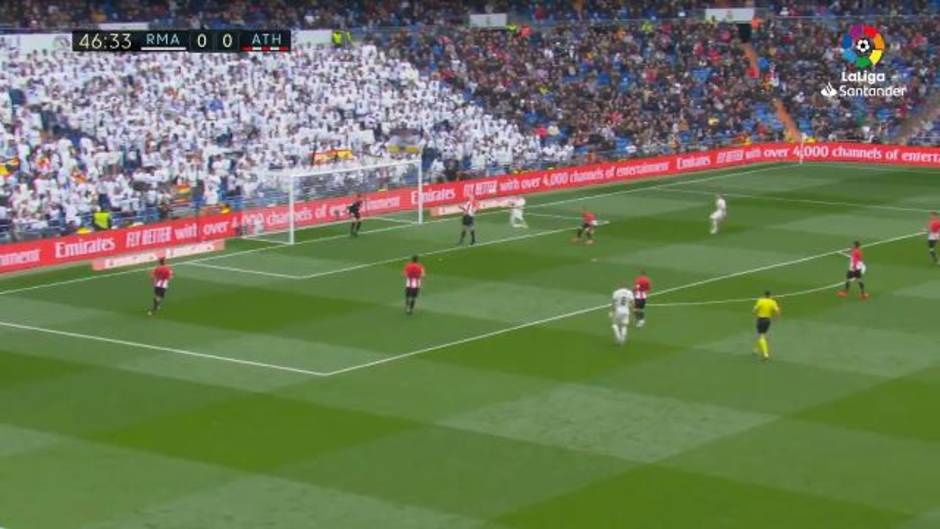 Gol de Benzema (1-0) en el Real Madrid 3-0 Athletic