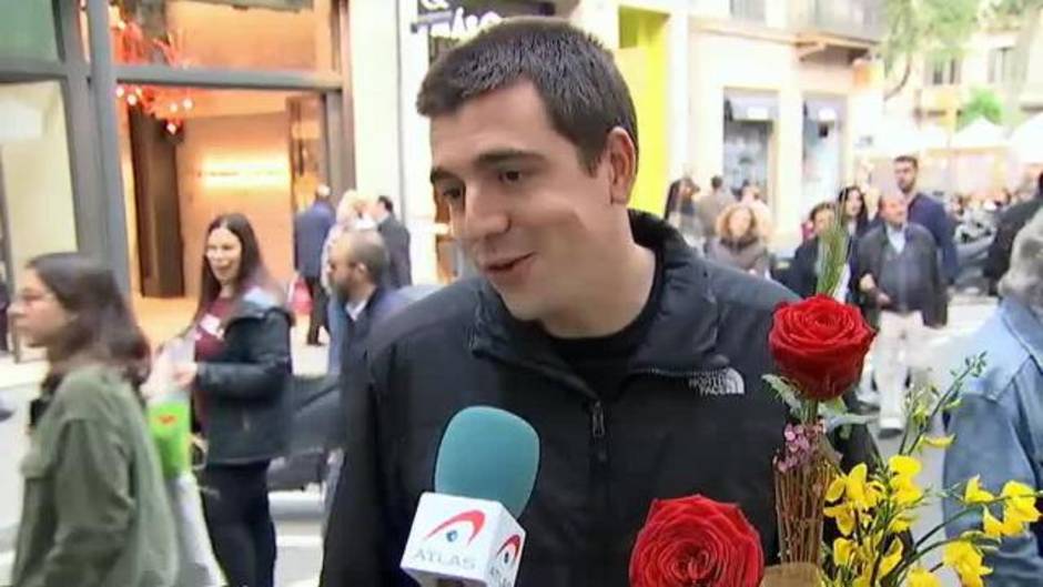 La fiesta de libros y rosas en Barcelona