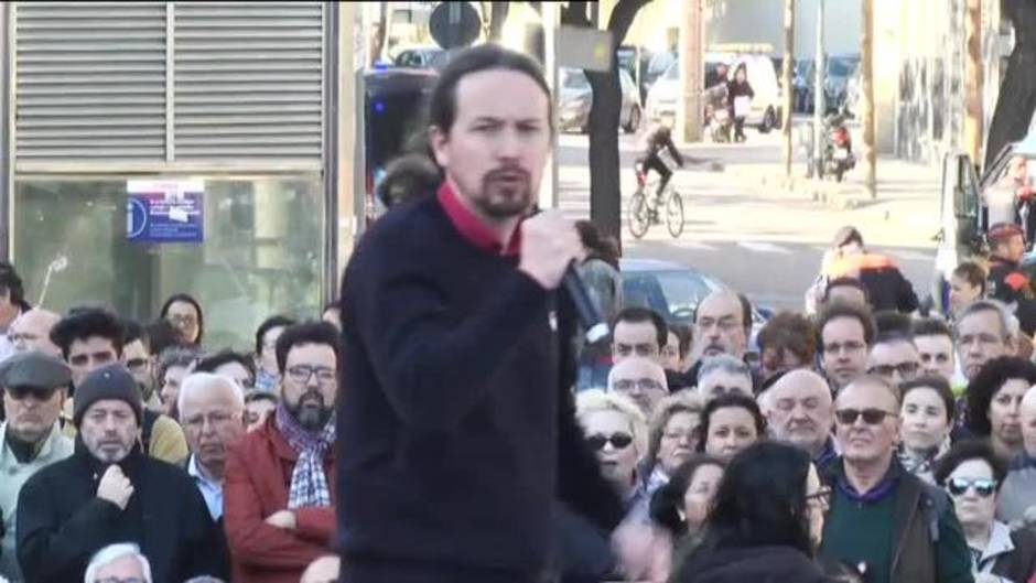 Pablo Iglesias: "Los poderes económicos volverán a presionar para que haya un acuerdo entre Sánchez y Rivera"