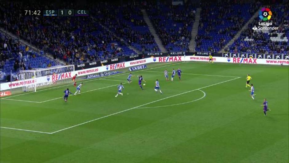 Gol de Maxi Gómez (1-1) en el Espanyol 1-1 Celta