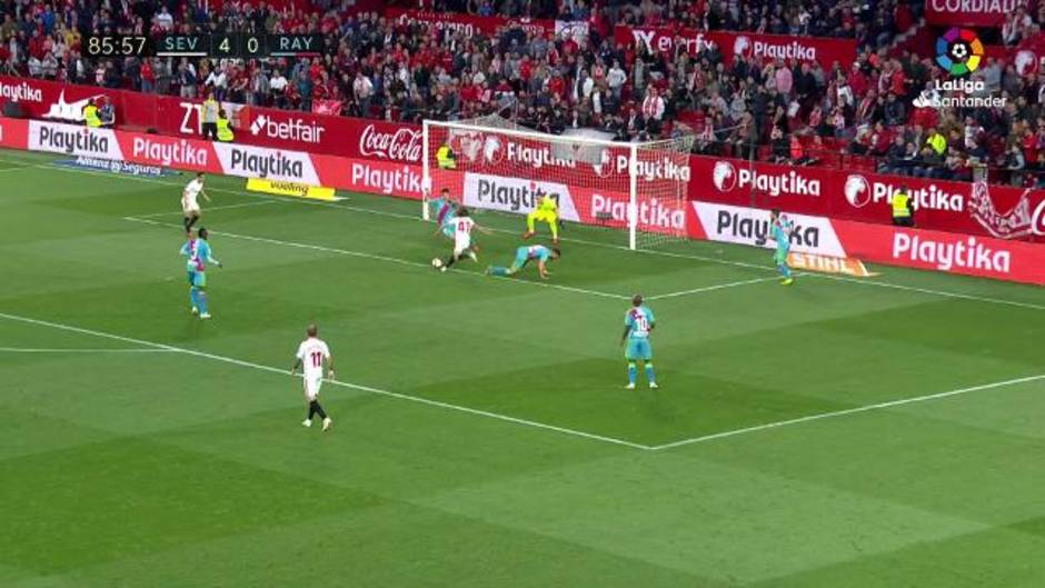 Gol de Bryan Gil (5-0) en el Sevilla 5-0 Rayo