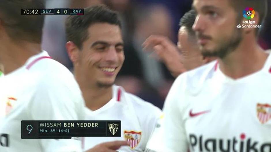 Gol de Ben Yedder (4-0) en el Sevilla 5-0 Rayo