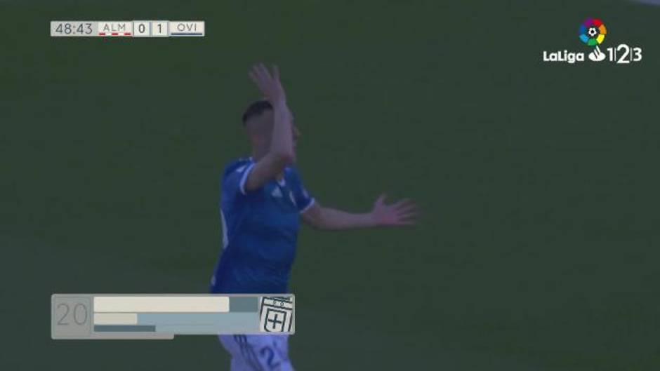 LaLiga 123 | Gol de Sergio Tejera en la UD Almería 0 - 1 Real Oviedo