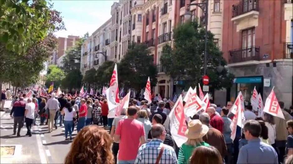 4.000 personas reivindican el 1 de mayo en Valladolid