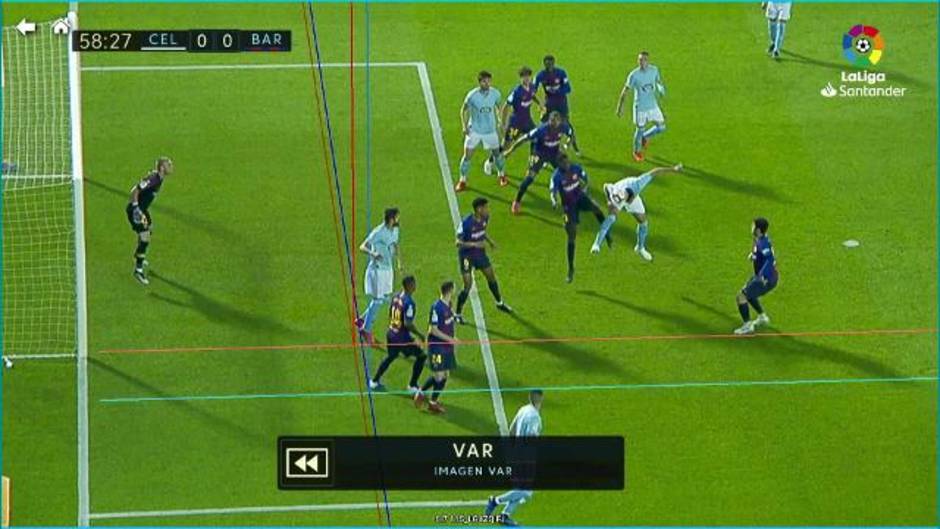 El VAR anuló un gol al Celta