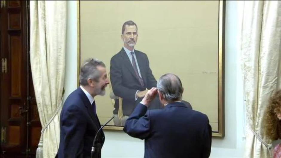 El Congreso estrena retrato de Felipe VI