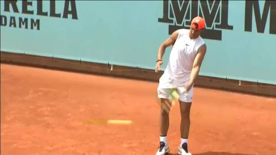 Rafa Nadal prepara su debut en el Mutua Madrid Open