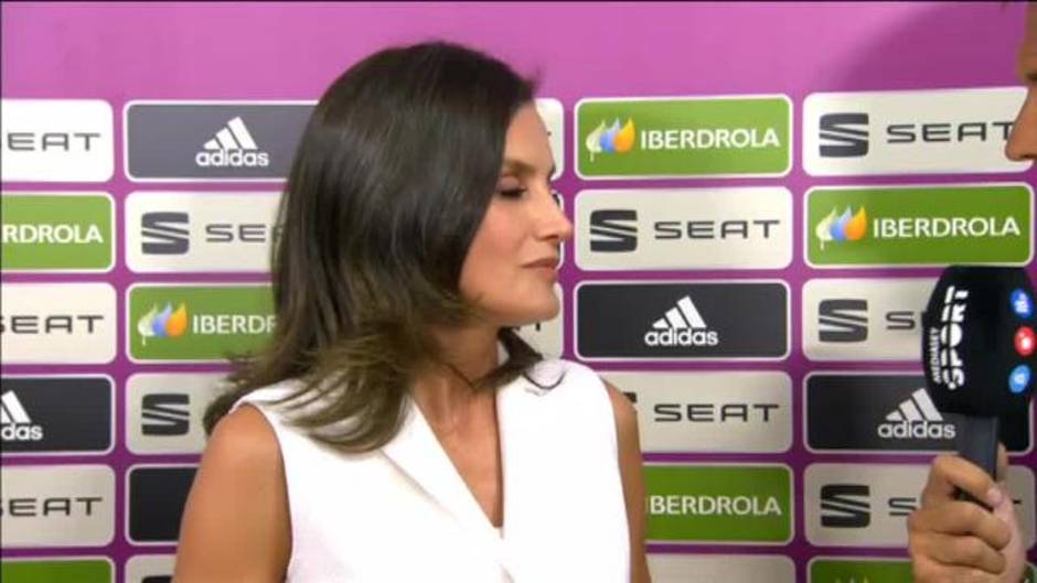 La reina Doña Letizia: "Es importante que las instituciones y la sociedad apoyen el deporte femenino en España"