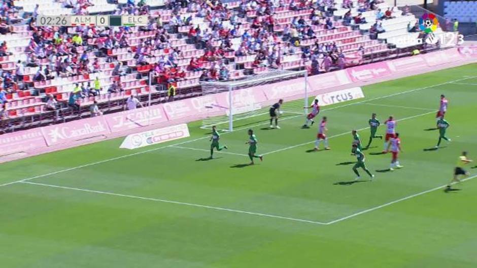 LaLiga 123 (J38): Gol de Ignacio Gil (0-1) en el Almería 5-3 Elche