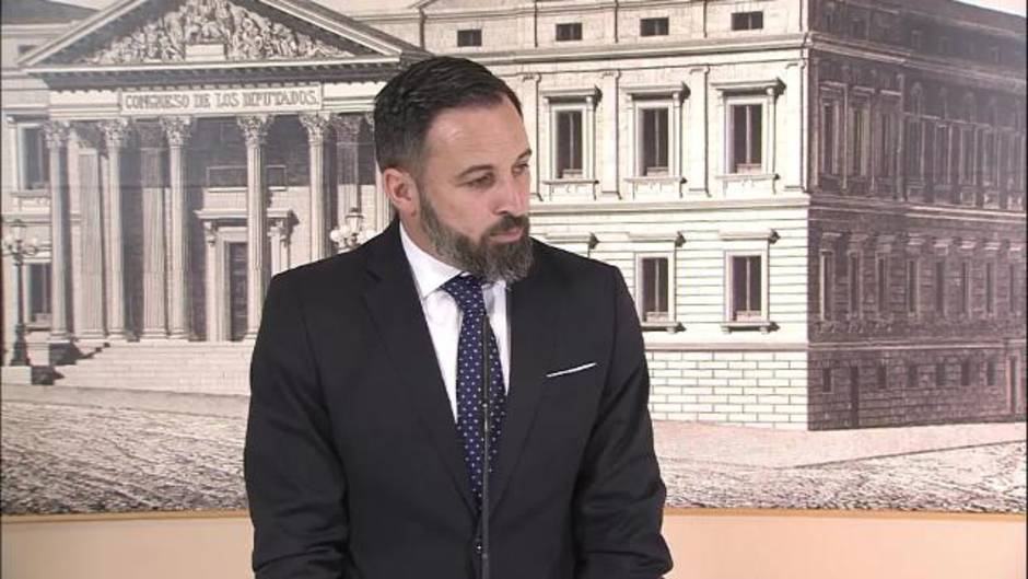 Abascal critica a PP y Cs por no contar con VOX en la Mesa del Congreso