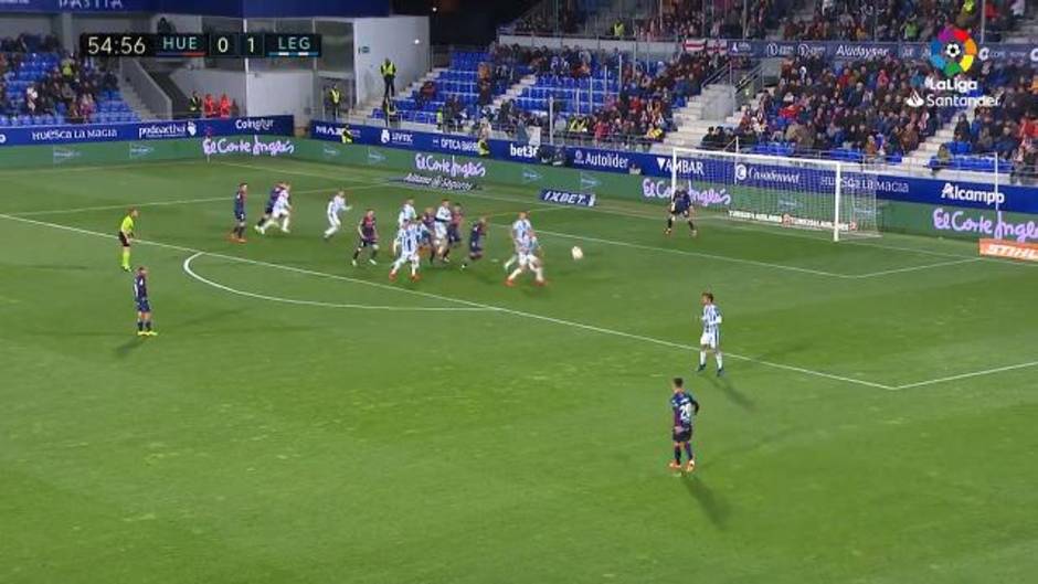 Gol de Mantovani (1-1) en el Huesca 2-1 Leganés