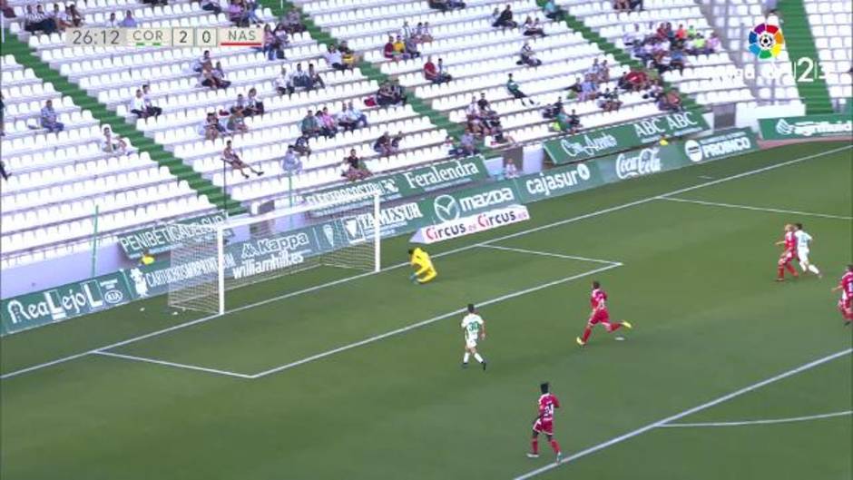 Gol de Alejandro Alfaro (3-0) en el Córdoba 4-3 Nástic