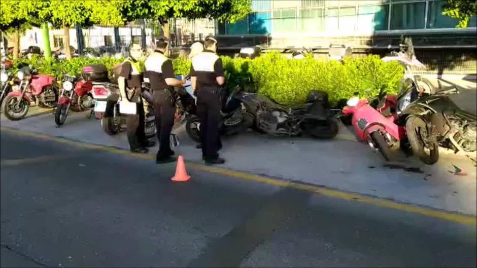 Motocicletas embestidas