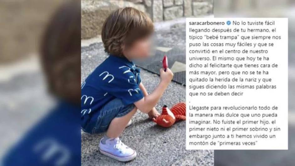 Sara Carbonero felicita con un bonito texto a su hijo Lucas