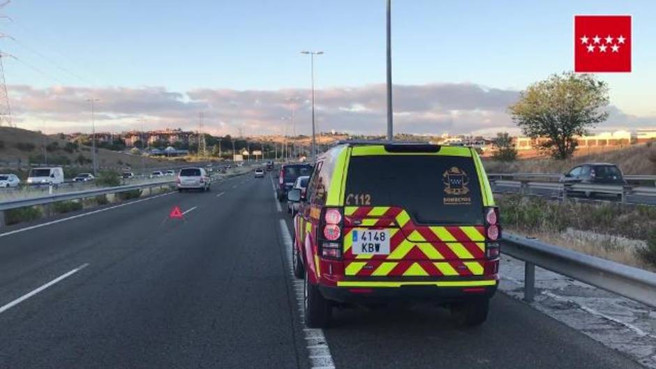 Un muerto y dos heridos en un accidente en la M-50 en Las Rozas