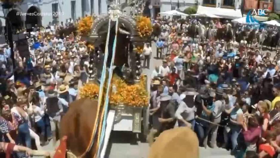 Accidentada presentación de la Hermandad del Rocío de Gelves en Villamanrique