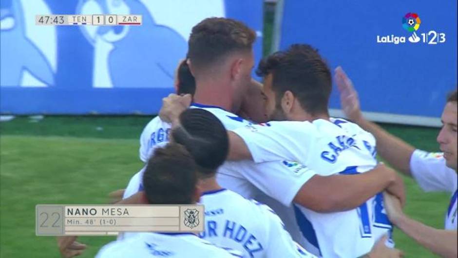 Liga 123 J (42). Resumen y goles del Tenerife 1-0 Zaragoza