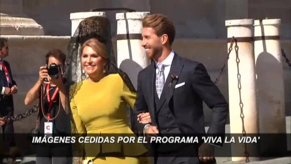 Sergio Ramos y Pilar Rubio celebran su enlace matrimonial en la Catedral de Sevilla