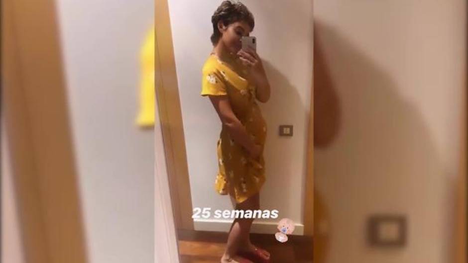 Laura Escanes muestra sus 25 semanas de embarazo en Instagram