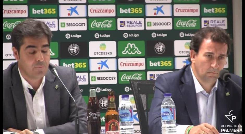 Haro defiende a Catalán: “Si por presión social sale del Betis, también saldré yo”