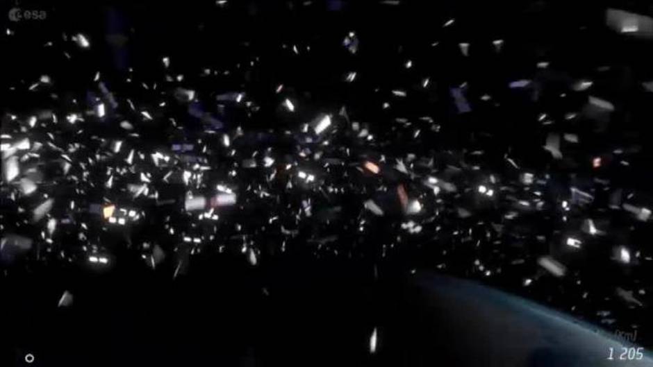 Los satélites y la Estación Espacial Internacional, en peligro por la elevada concentración de basura espacial