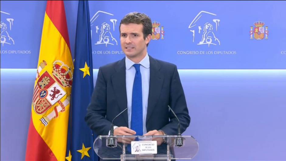 Casado: "Confiamos en que la semana que viene haya investiduras en Madrid y Murcia"