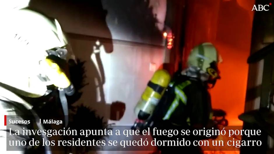 Tres heridos en el incendio de una vivienda en Nerja