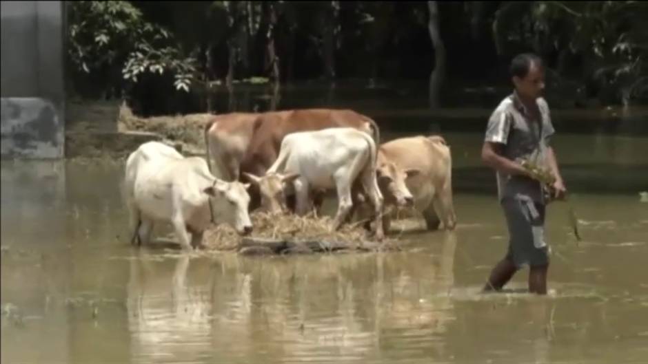 Los monzones inundan el sur de Asia