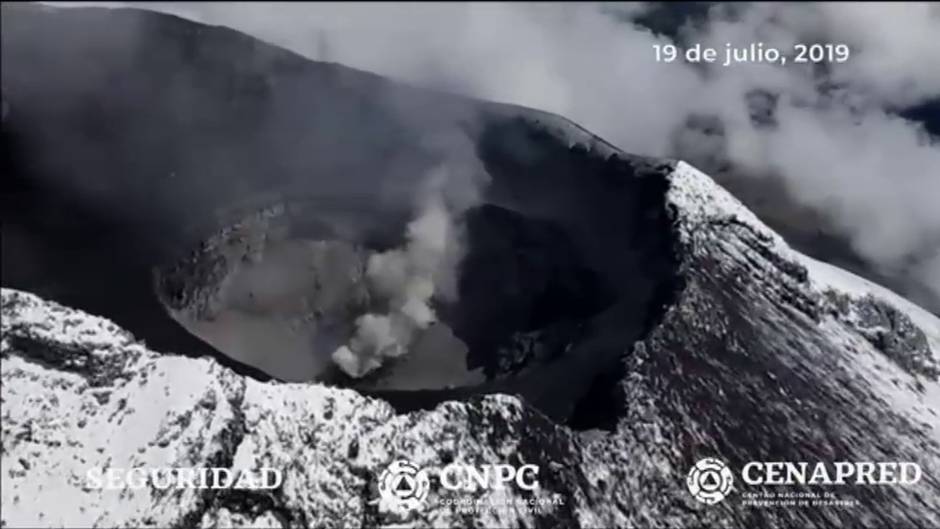 El Centro Nacional de Prevención de Desastres registra un nuevo domo en el Volcán Popocatépetl