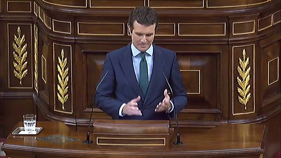 Pablo Casado: "Su investidura ya es la historia de un gran fracaso"