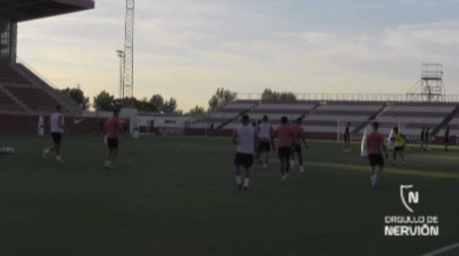 Entrenamiento del Sevilla del martes 6 de agosto, tras regresar por la gira de Alemania