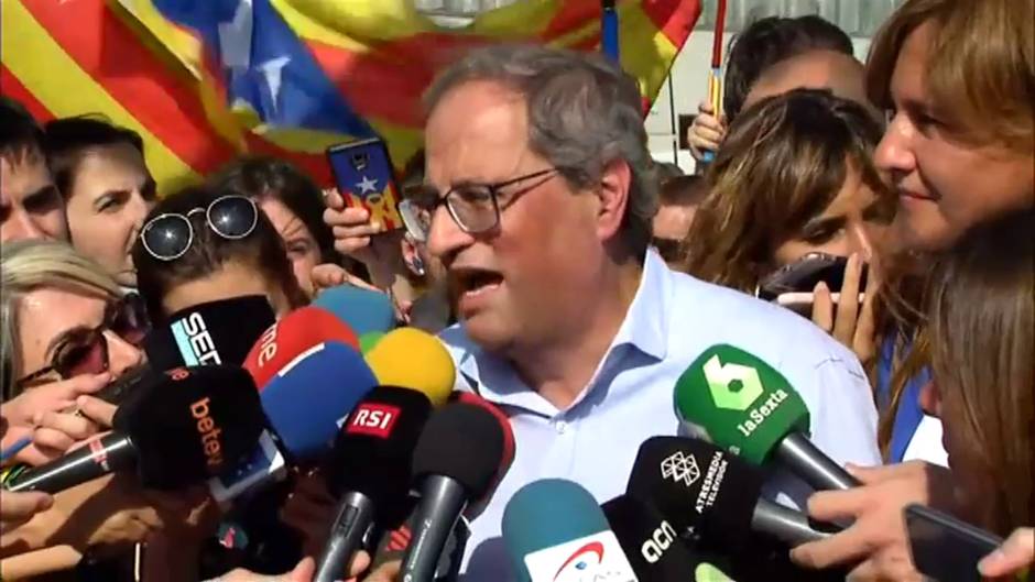 Quim Torra: "Ponemos el ejercicio al derecho de la autodeterminación en el centro de nuestra acción política"