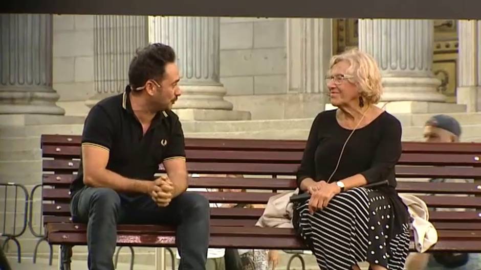 Manuela Carmena y Juan Antonio Bayona presentan la nueva campaña de 'España Global'