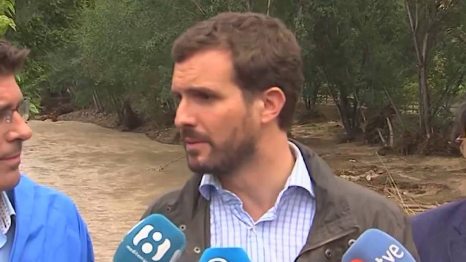 Pablo Casado por las inundaciones: "Hoy no es día de hacer política"