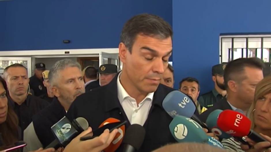 Sánchez: "El Gobierno ayudará a reconstruir las zonas afectadas"