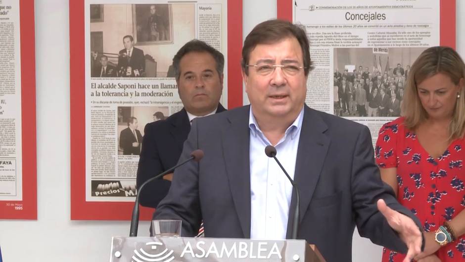 Vara pone Extremadura "a disposición" de afectados por DANA