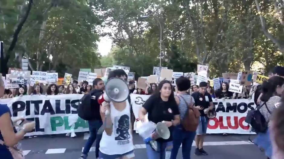 Madrid acoge una multitudinaria manifestación por el clima