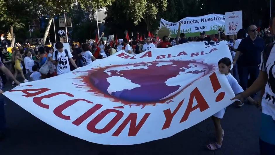 Manifestación por el clima en Madrid