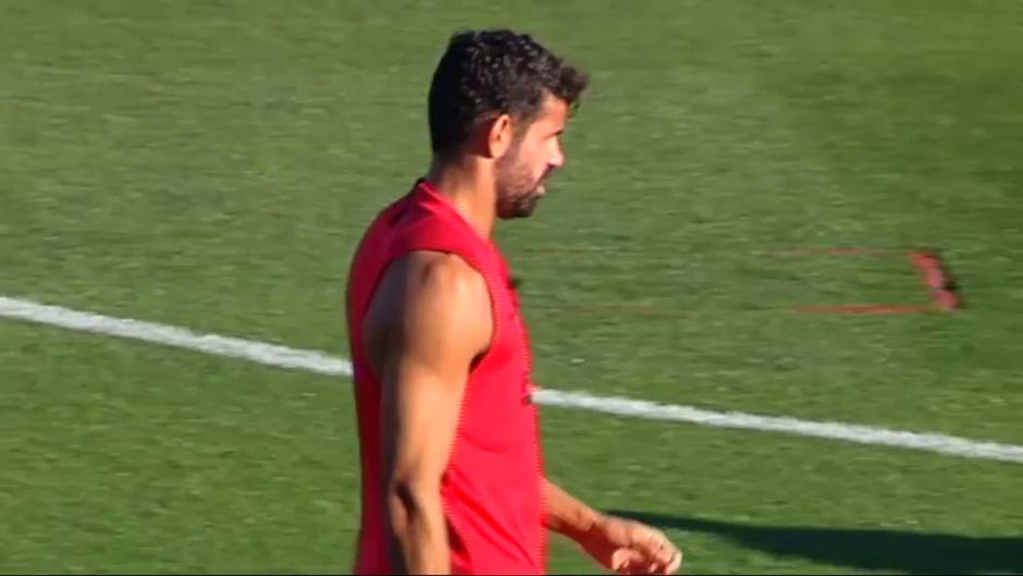 El Atlético entrena y se confirma que Morata no podrá jugar el derbi