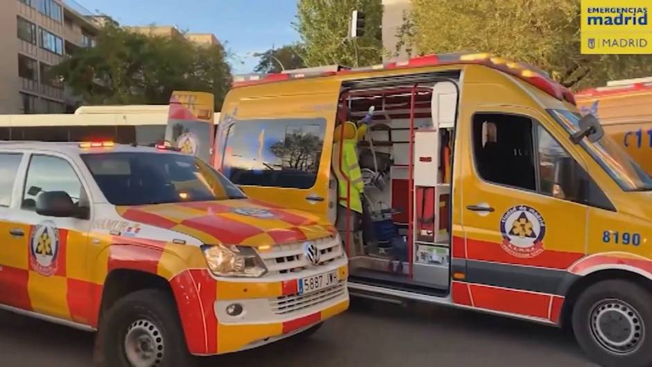 Herida grave una mujer tras ser atropellada por una moto en Madrid