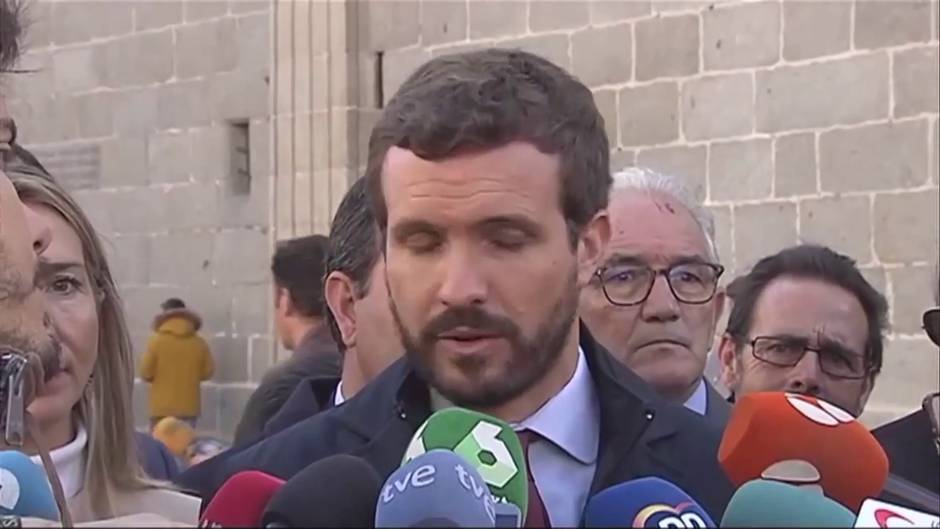 Casado exige a Sánchez "romper hoy" con ERC y JxCat