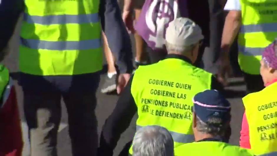 La Marea Pensionista cierra hoy su marcha hacia Madrid